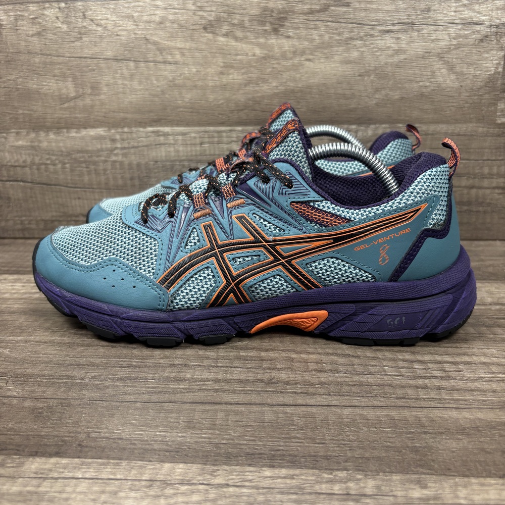 Asics Gel-Venture 8 Green Purple Womens US Size 7.5 EUR 39 Running Shoes - Picture 4 of 10